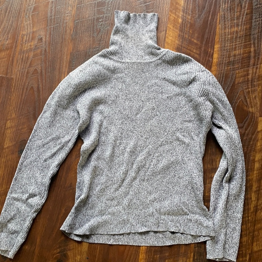 Speckled Gray Black and White Turtleneck